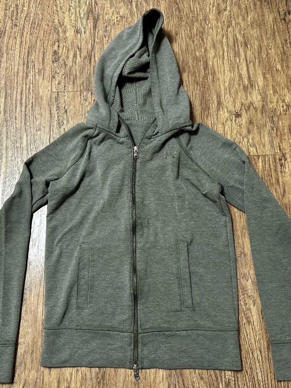 Under Armour Women's Full Zip Hoodie Marine OD Green Size XS